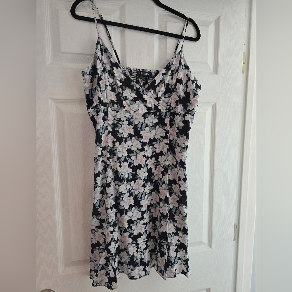 Intermix silk dress